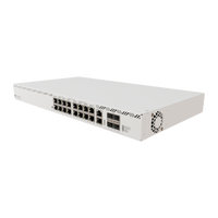 MikroTik CRS320-8P-8B-4S+RM, voorkant met PoE-poorten