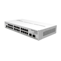 MikroTik CRS326-24G-2S+IN, voorkant met 24 gigabit-poorten