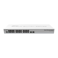 MikroTik CRS326-24G-2S+RM, voorkant met 24 gigabit-poorten