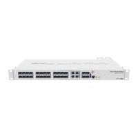 MikroTik CRS328-4C-20S-4S+RM, voorkant met SFP-poorten