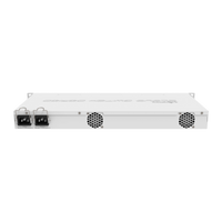 MikroTik CRS328-4C-20S-4S+RM, achterzijde met voedingen