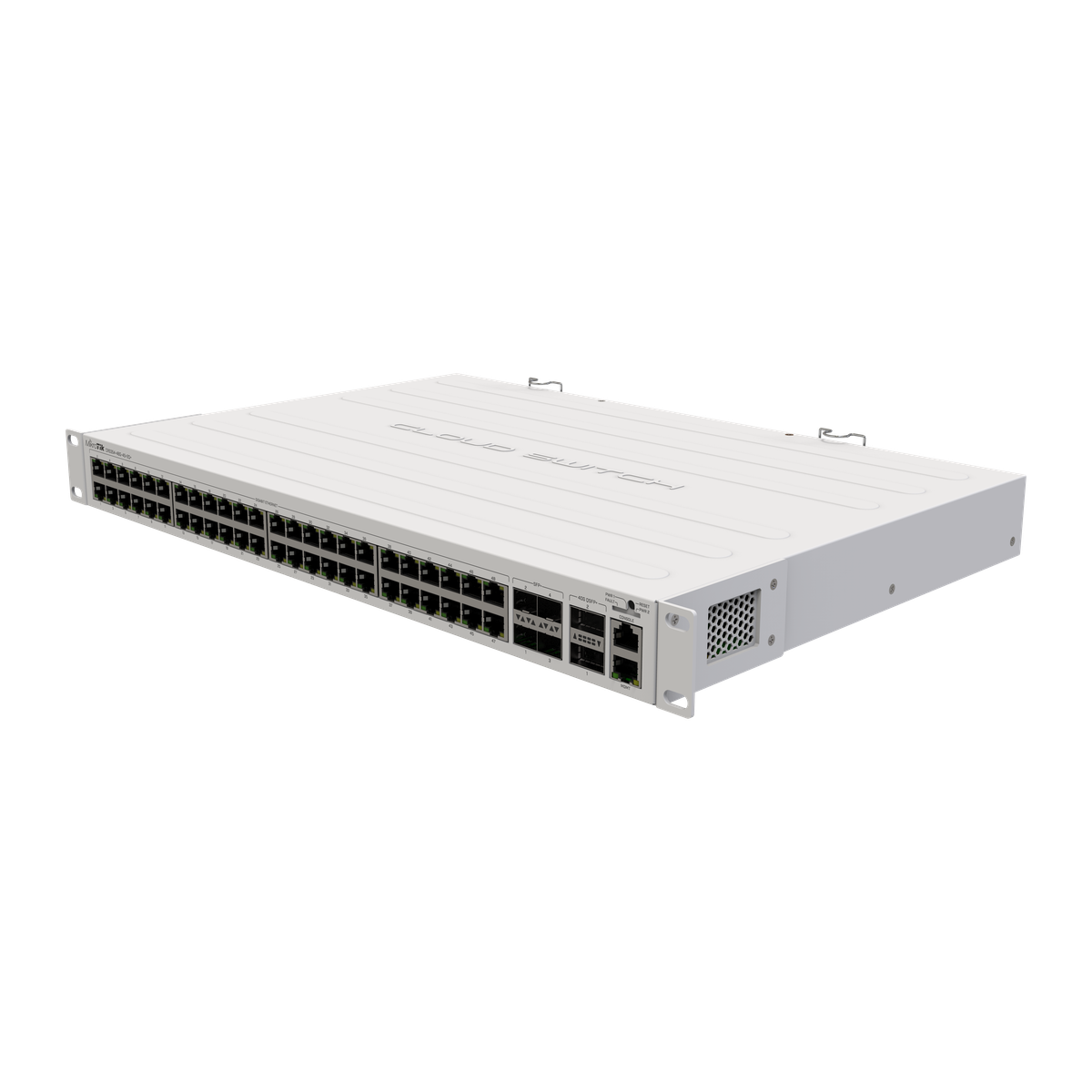 MikroTik CRS354-48G-4S+2Q+RM, voorkant