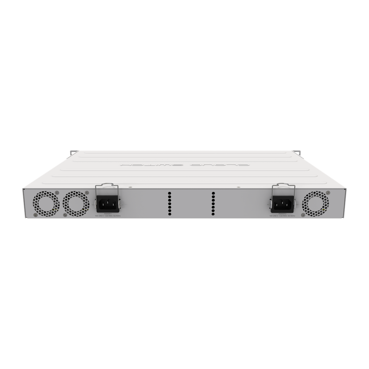 MikroTik CRS354-48G-4S+2Q+RM, achterzijde