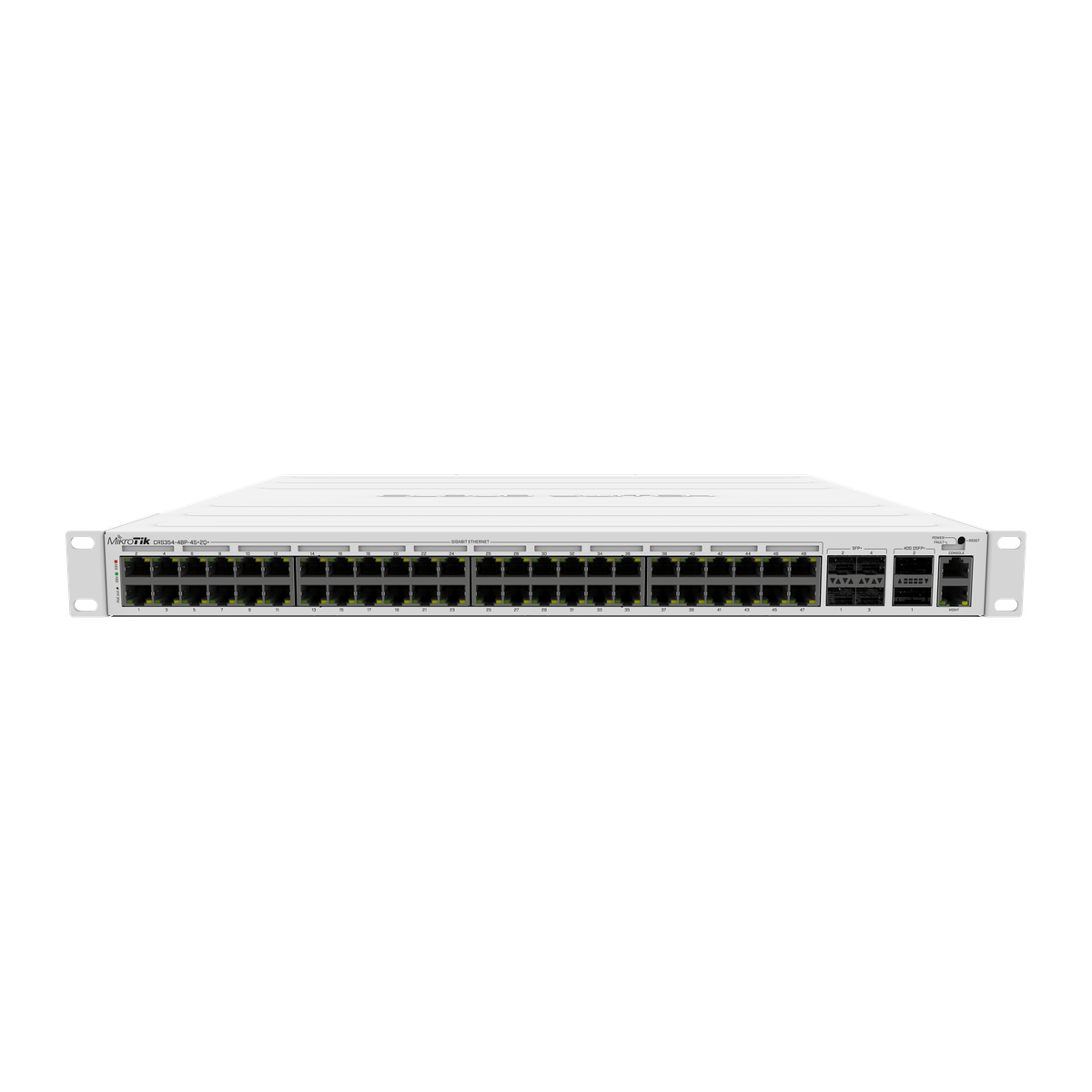 MikroTik CRS354-48P-4S+2Q+RM, zijaanzicht