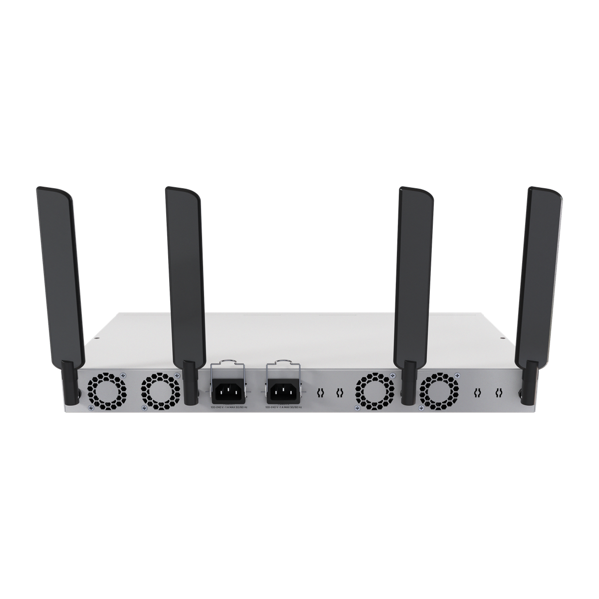 MikroTik CRS418-8P-8G-2S+5axQ2axQ-RM, zijaanzicht
