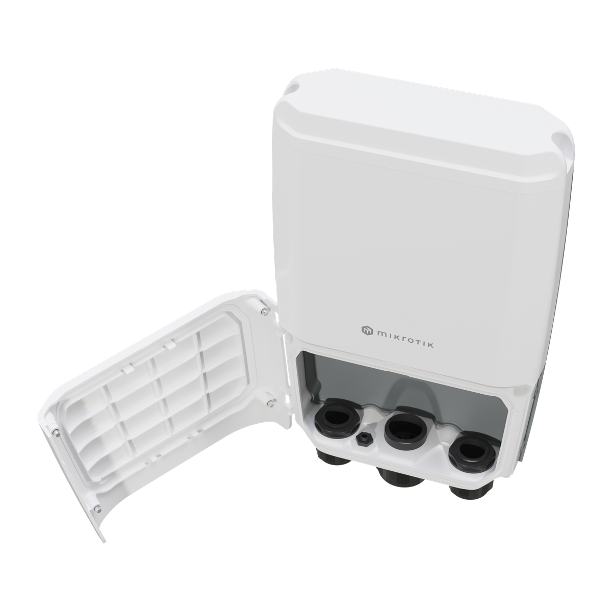 MikroTik CRS504-4XQ-OUT, zijaanzicht
