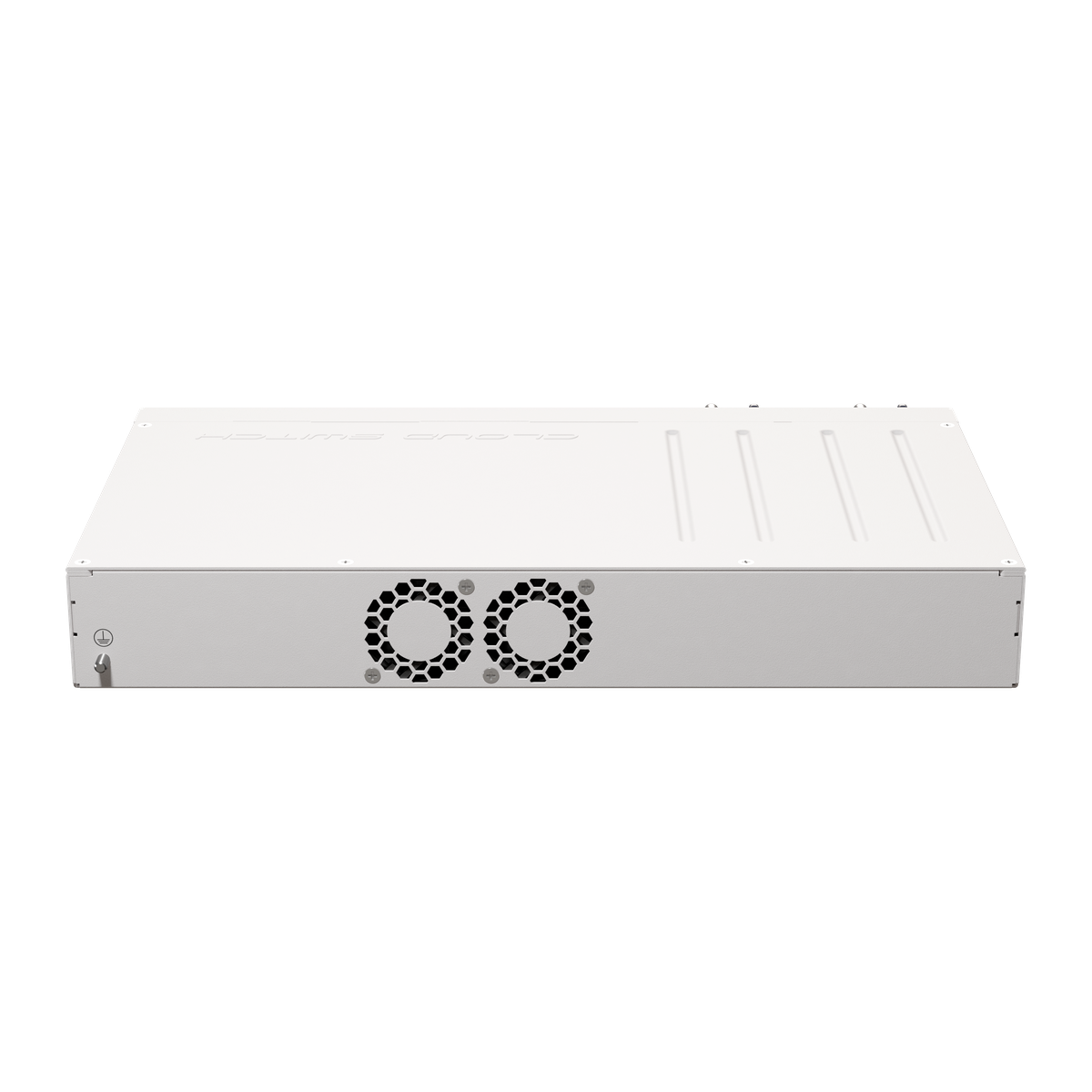 MikroTik CRS510-8XS-2XQ-IN, achterzijde