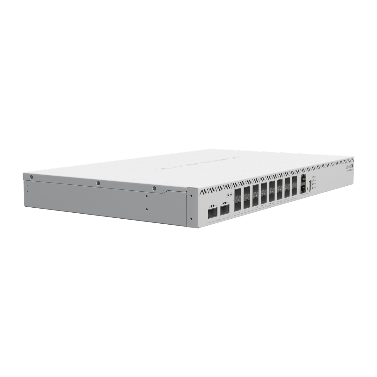 MikroTik CRS518-16XS-2XQ-RM, zijaanzicht