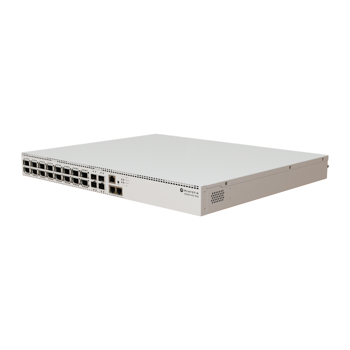 MikroTik CRS520-4XS-16XQ-RM, voorkant