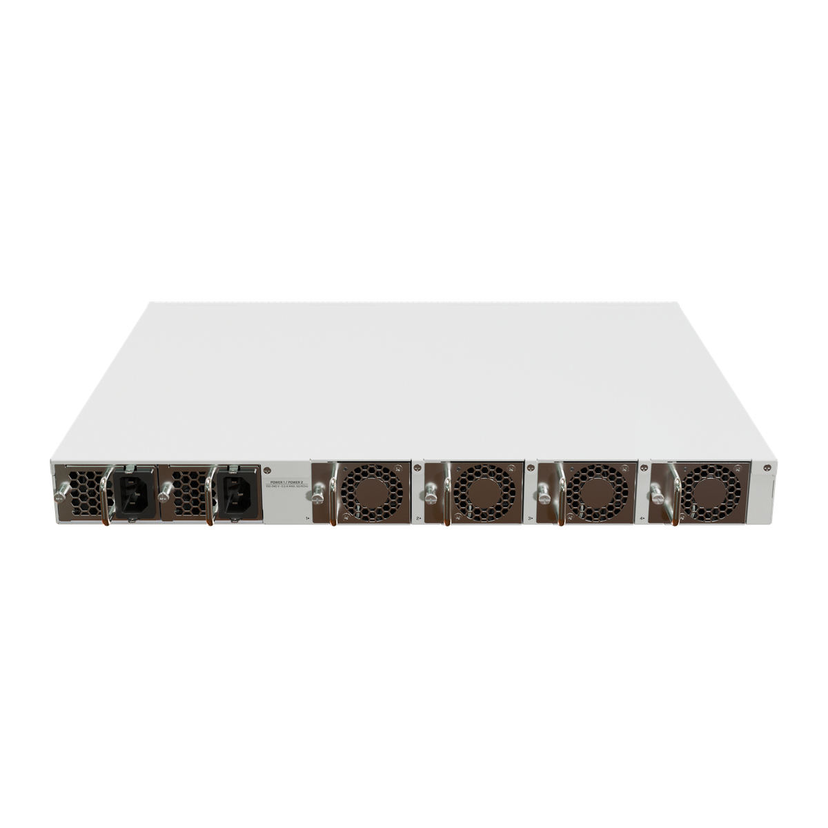 MikroTik CRS520-4XS-16XQ-RM, achterzijde