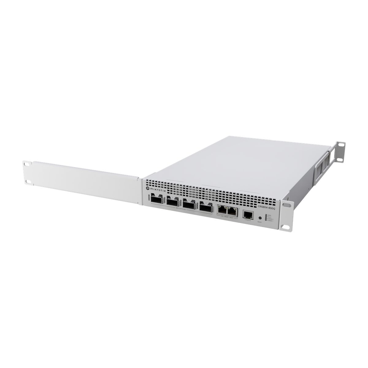 MikroTik CRS804-4DDQ-hRM, achterzijde