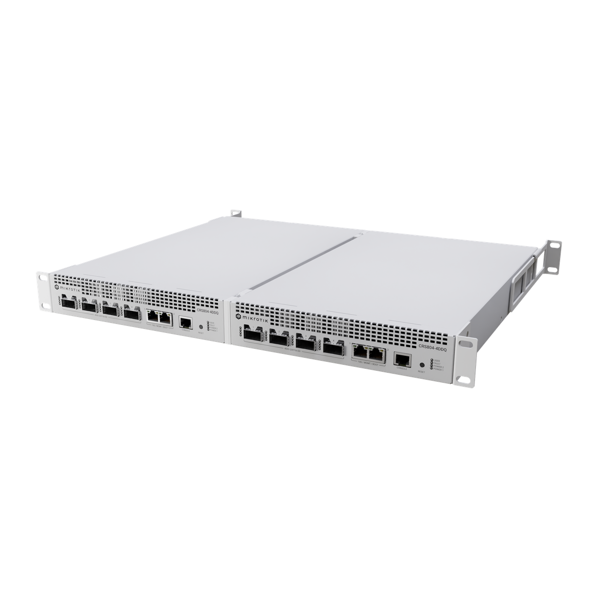 MikroTik CRS804-4DDQ-hRM, zijaanzicht