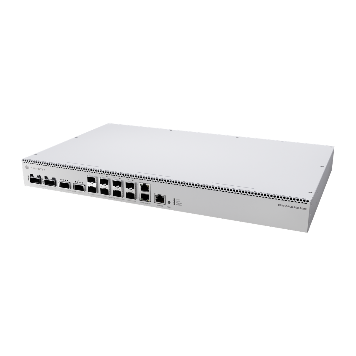 MikroTik CRS812-8DS-2DQ-2DDQ-RM, voorkant