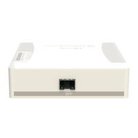 MikroTik CSS106-1G-4P-1S, zijaanzicht