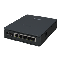 MikroTik hAP ax S, achterzijde met poorten