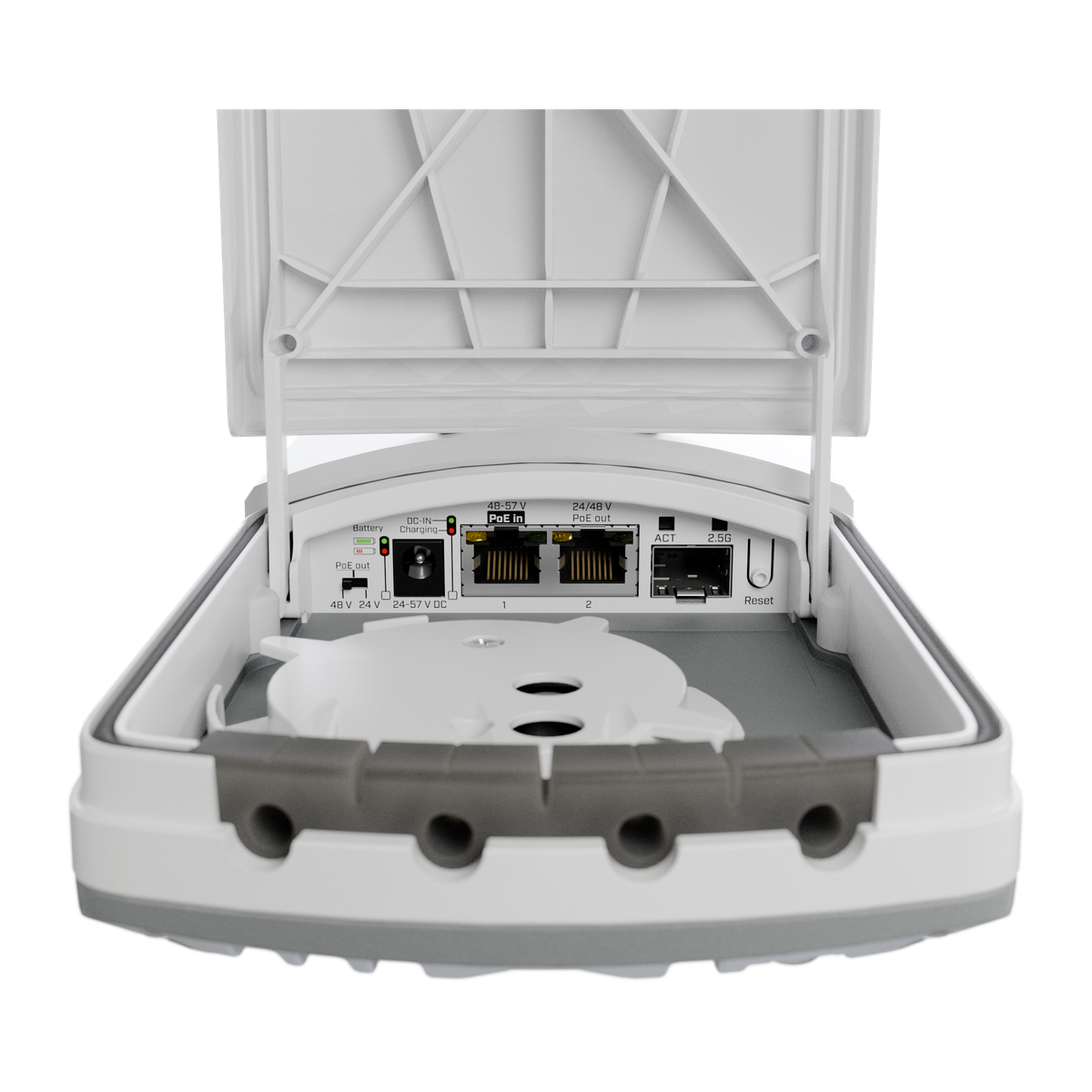MikroTik FTC21-UPS, fiber-naar-koper converter met IP67-behuizing