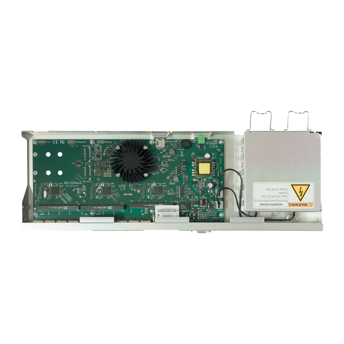 MikroTik RB1100AHx4, achteraanzicht