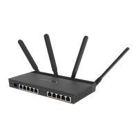MikroTik RB4011iGS+5HacQ2HnD, poortenzijde