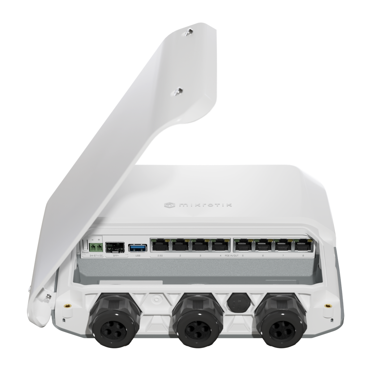 MikroTik RB5009UPr+S+OUT, montage