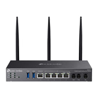 DR3650v DSL gateway met antennes, voorkant