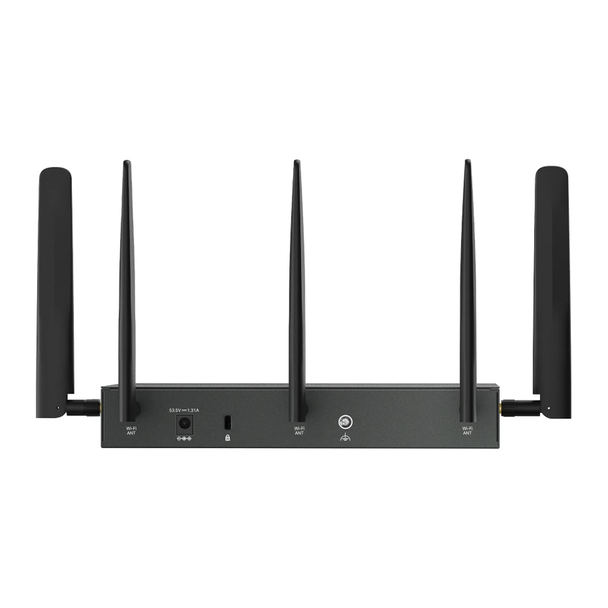ER706WP-4G gateway, achterkant