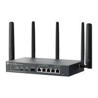 ER706WP-4G gateway, achterkant met antennes