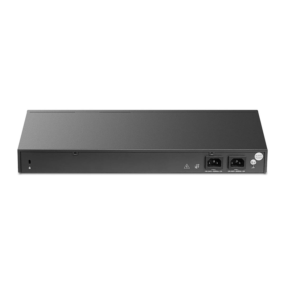 ER8411 router, achterkant met dubbele voeding