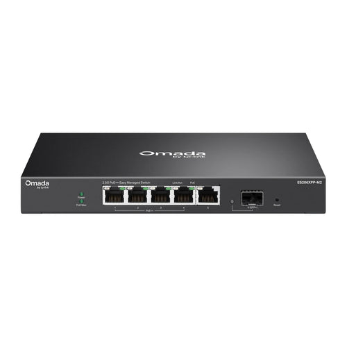 ES206XPP-M2 5-Poorts 2.5G Easy Managed PoE++ Switch met 10G SFP+