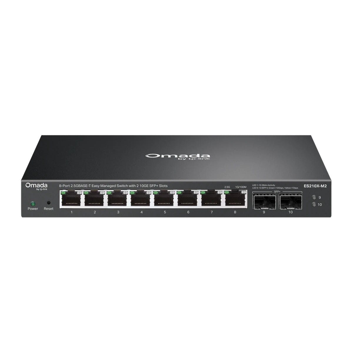 ES210X-M2 switch, voorkant