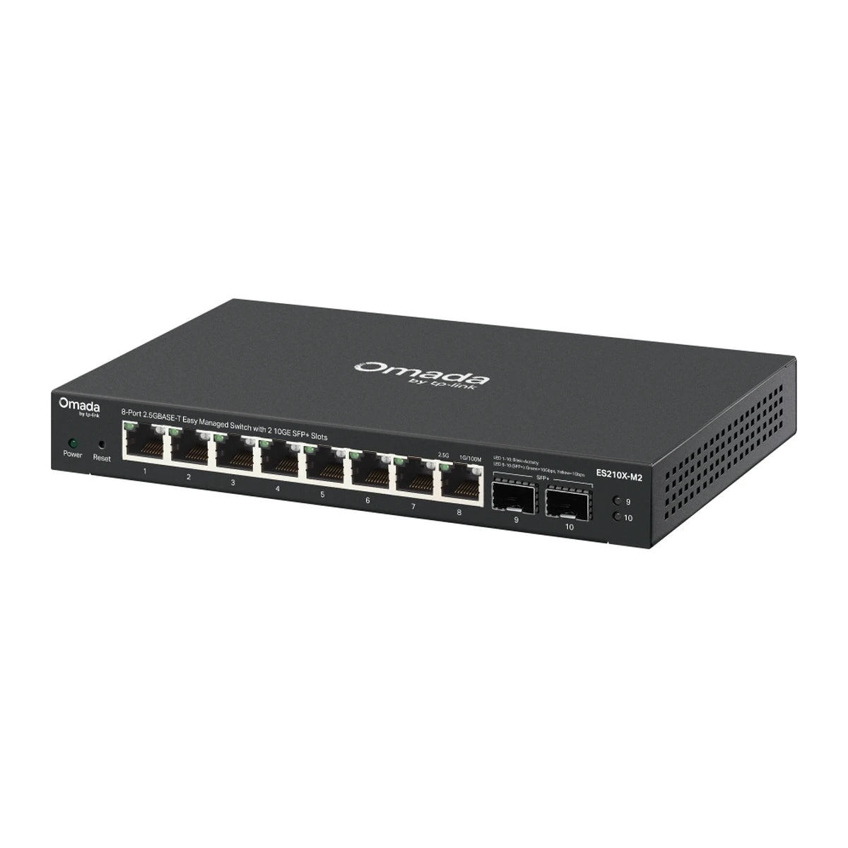 ES210X-M2 switch, schuin voorkant