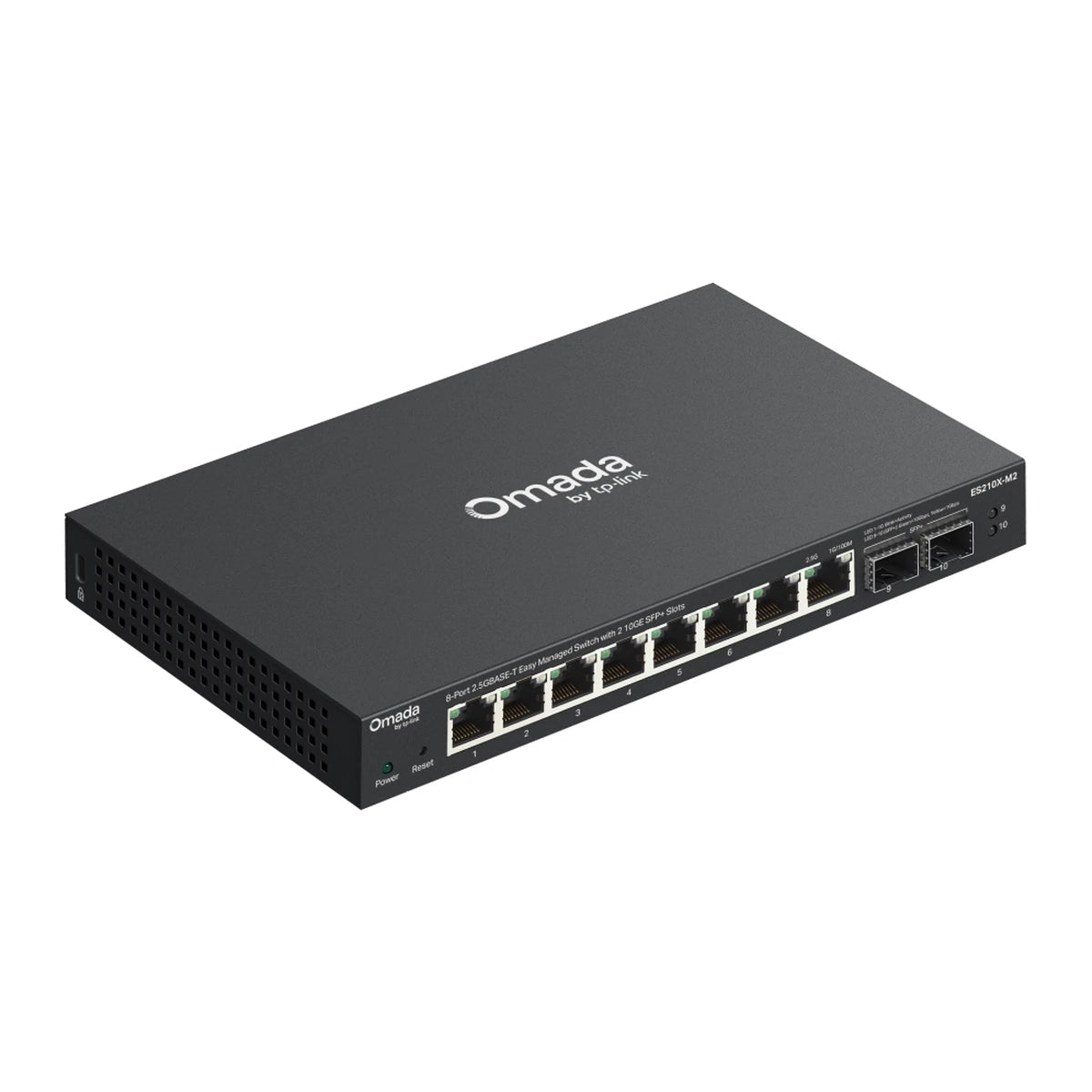 ES210X-M2 switch, schuin zijaanzicht