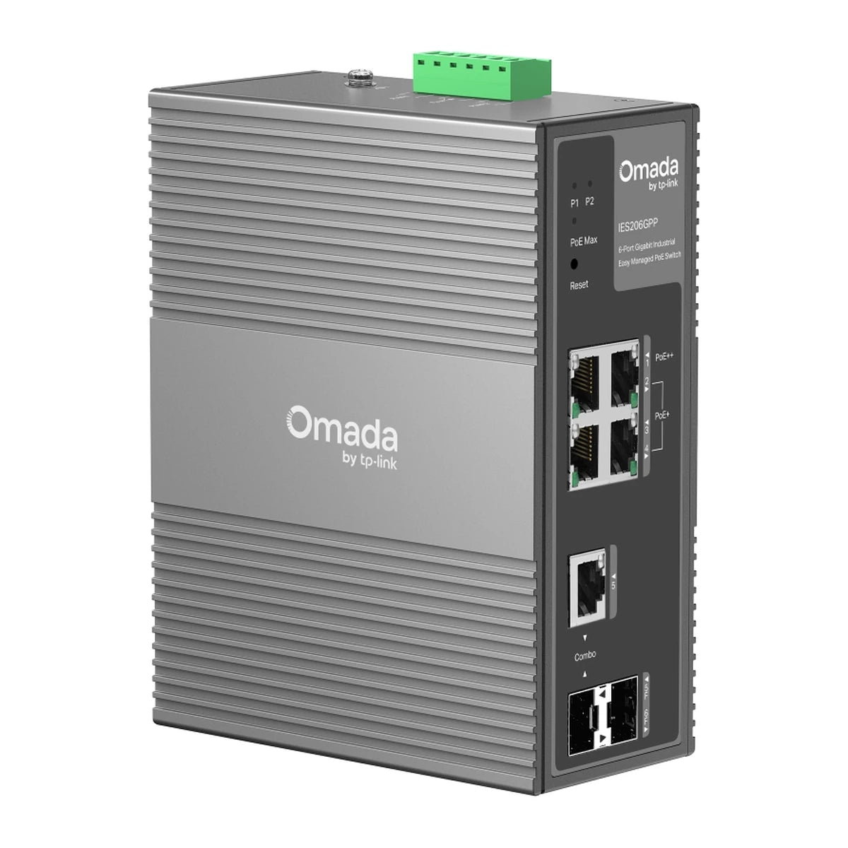 IES206GPP switch, brede zijkant