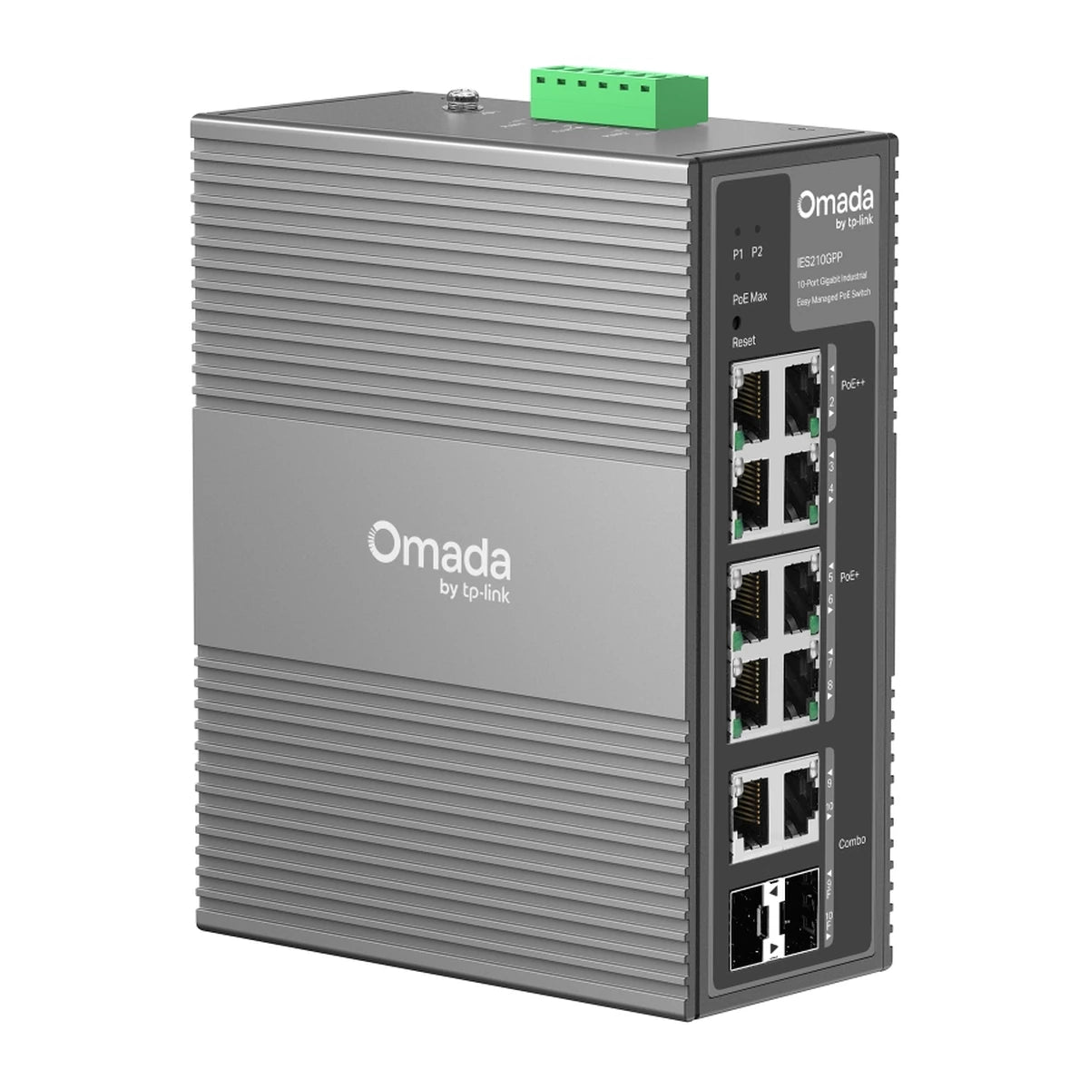 IES210GPP switch, brede zijkant