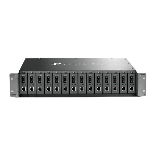 MC1400 14-slots rackmount chassis voor media converters