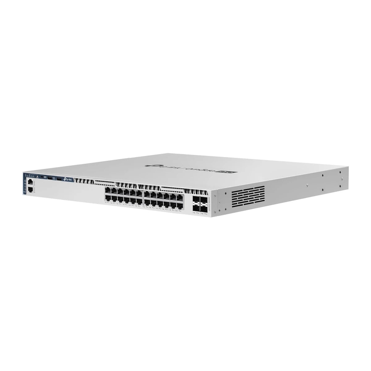 S6500-24G4XF switch, schuin voorkant
