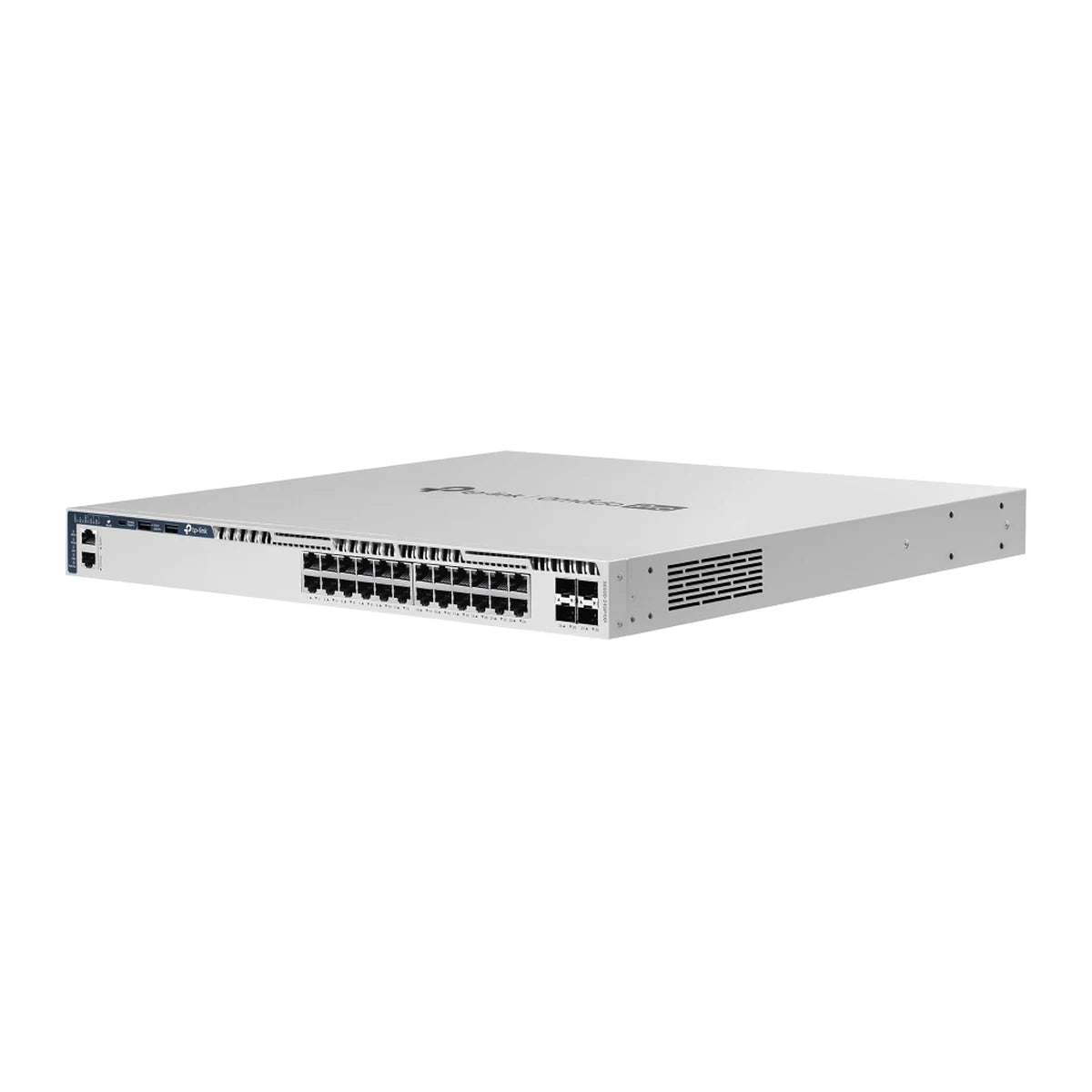 S6500-24GP4XF switch, schuin voorkant