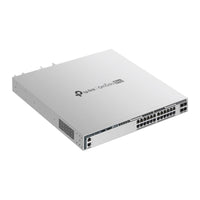 S6500-24GP4XF switch, schuin zijaanzicht