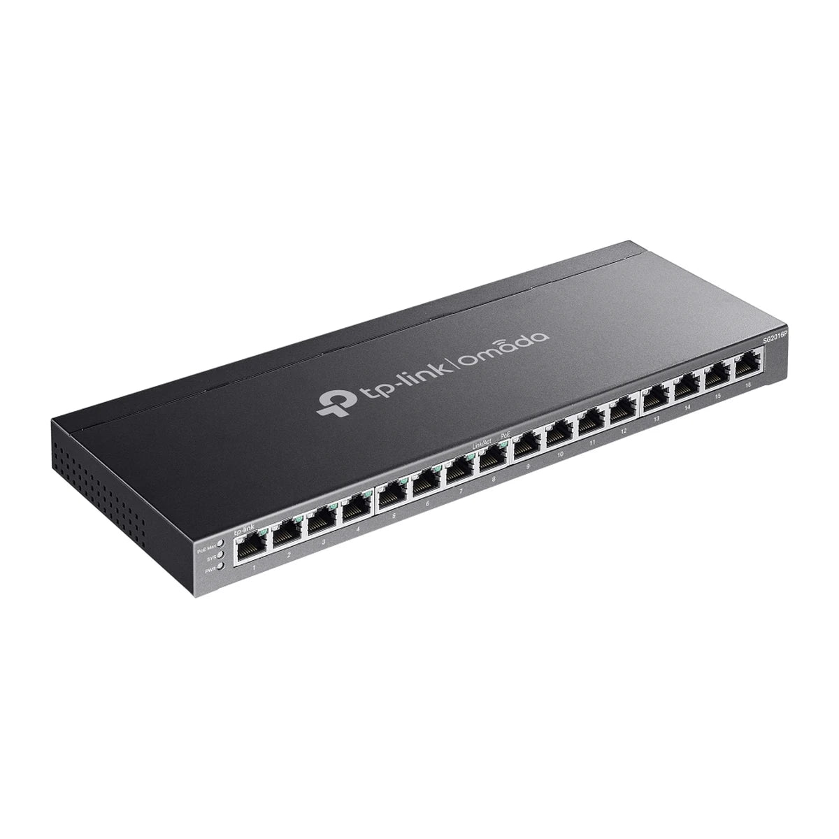 SG2016P switch, schuin voorkant