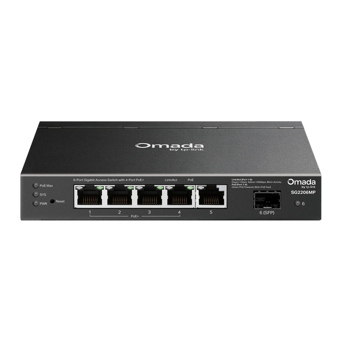 SG2206MP switch, voorkant