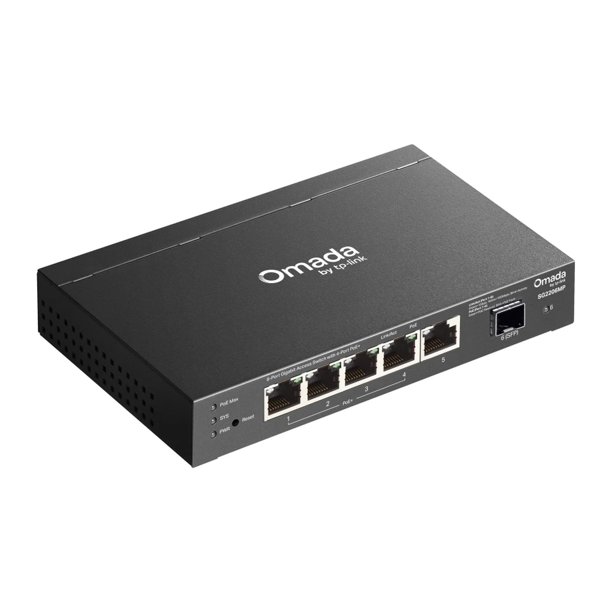 SG2206MP switch, schuin voorkant