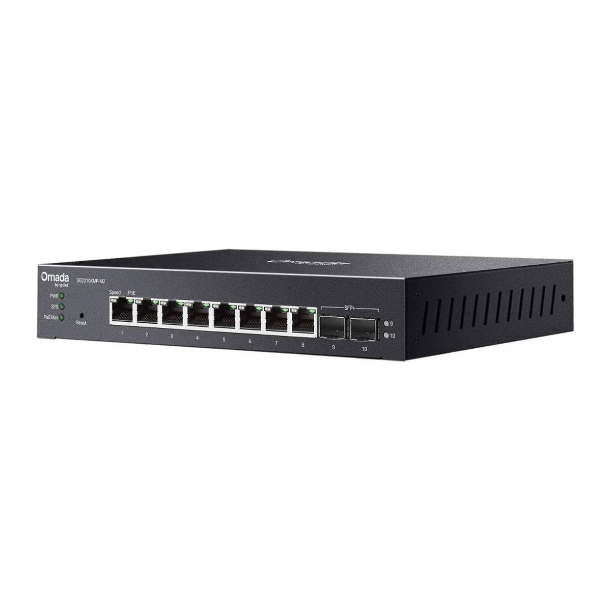 SG2210XMP-M2 switch, schuin zijaanzicht