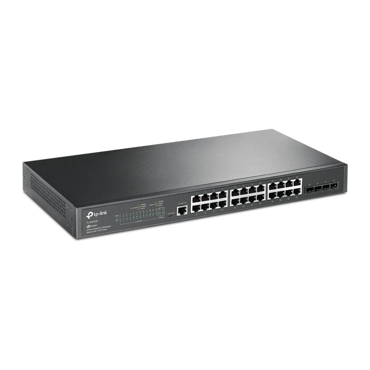 SG3428 switch, schuin voorkant