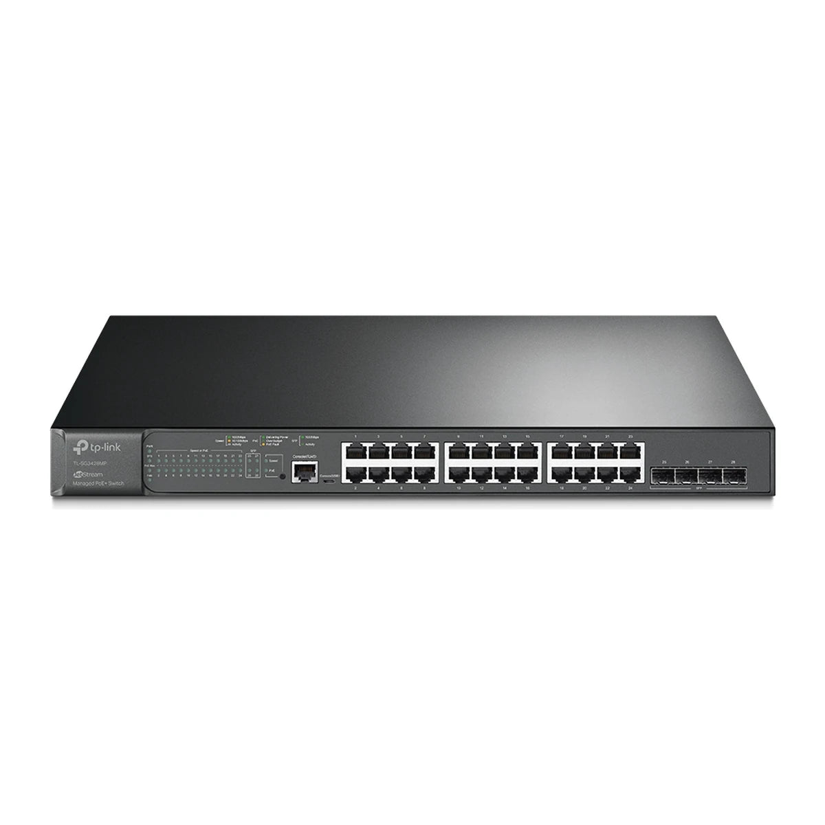 SG3428MP switch, voorkant