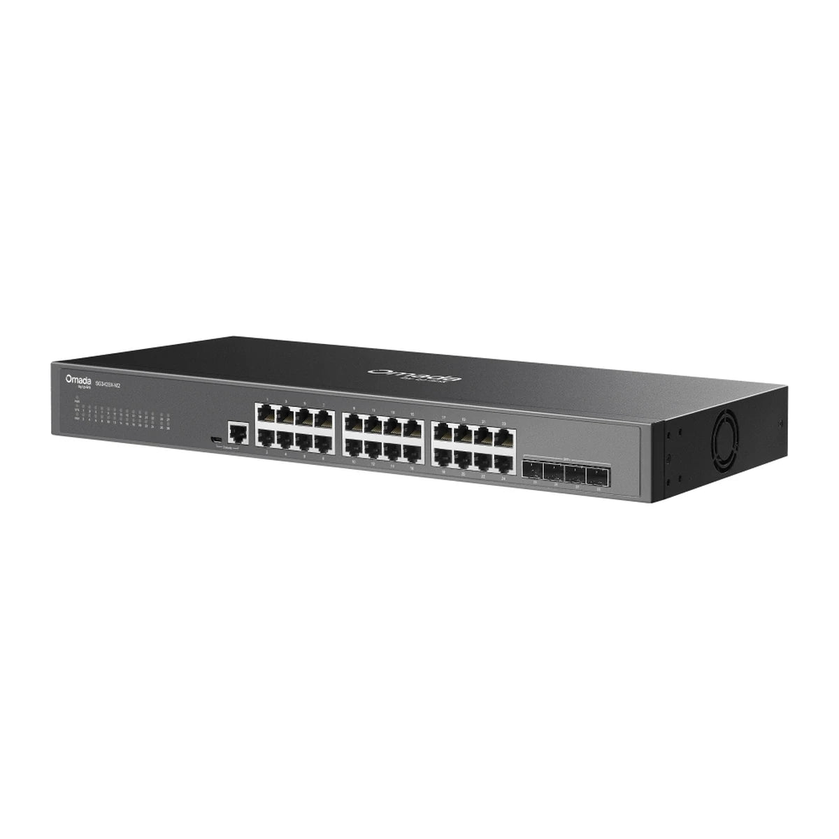 SG3428X-M2 switch, schuin zijaanzicht