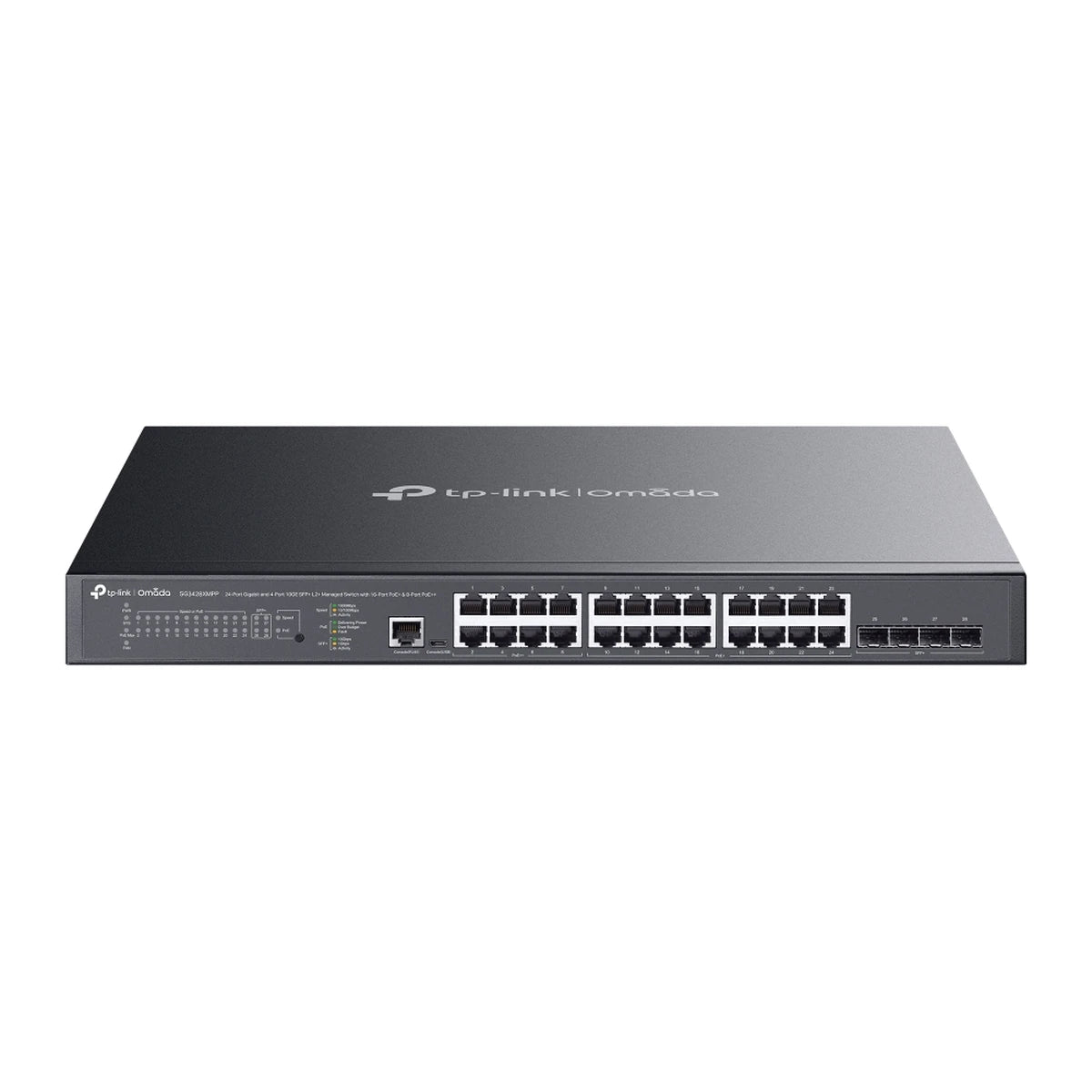 SG3428XMPP switch, voorkant