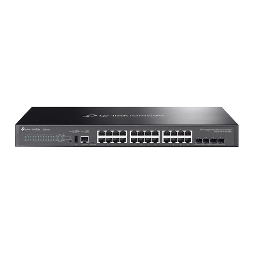 SG5428X 24-Poorts Gigabit Stackable Lite L3 Managed Switch met 4 10G SFP+