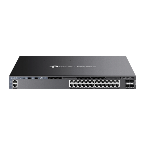 SG6428XHP 24-Poorts Gigabit Stackable L3 Managed PoE+ Switch met 4 10G SFP+