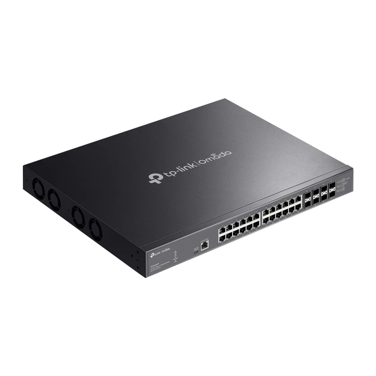 SX3832MPP switch, schuin zijaanzicht