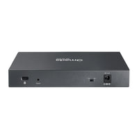 TL-RP108GE switch, achterkant met DC-uitgang