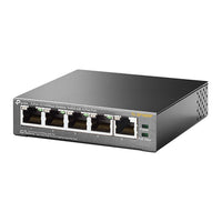 TL-SF1005P PoE-switch, schuin zijaanzicht